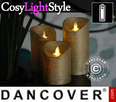 Lampes LED CosyLightStyle Ø7,5cm, 3 pcs, Or